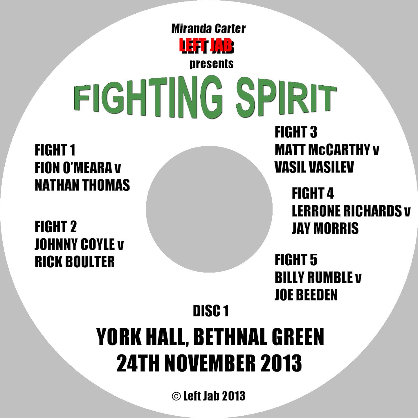 Fighting Spirit DVD